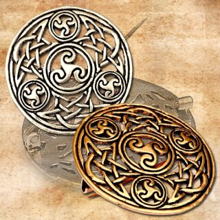 Iro-Celtic Brooch silver coloured