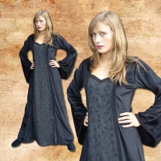 Velvet-viscose Dress S black