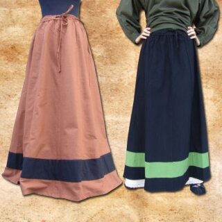 Two-coloured Skirt XXL black-green