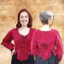 Corsage Jacket made from real velvet S/M red
