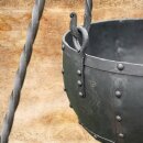 Large riveted steel cauldron, ca. 29 ltr