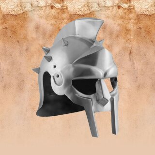 Gladiator Maximus helmet with spikes, 1,6 mm steel, with leather liner