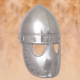 Italo-Norman mask helmet,  circa 1170 AD, 1,6 mm steel