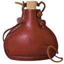 Steel Flask, leather covered