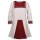 Viking Tunic Havar with embroidery, nature/red L