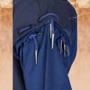 Medieval Tunic Bent with Detachable Sleeves, blue/dark blue