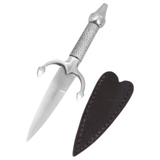 dagger with steel fittings and scabbard