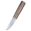 Viking Knife with walnut hilt & leather scabbard,...
