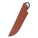 Hand-forged knife from 440 steel with leather sheath,19 cm