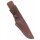 Outdoor Knife with Wooden Grip, incl. Leather Sheath