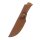 Knife wit olivewood grip and leather sheath