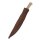 Kitchen knife with handle from bone, 18 cm incl. sheath