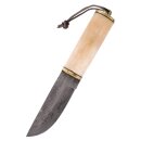 Utility Knife w/ Bone Handle & Leather Sheath,...