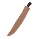 Kitchen knife with handle from horn, 23,5 cm incl. sheath