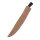 Kitchen knife with handle from horn, 23,5 cm incl. sheath