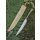 Essmesser mit Griff aus Shisham, 23,5 cm mit Scheide