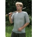 Chain mail T-Shirt, ID9mm, butted, zinc plated, var. sizes