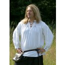 Medieval shirt, corded, white