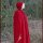 Lined velvet cloak with hood