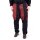 Medieval Trousers with Laced Calves, black/red