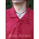Sp&auml;tmittelalter-Hemd aus Baumwolle, rot, Gr. L