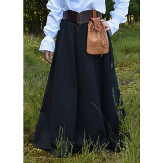 Medieval Skirt, wide flare, black, size S