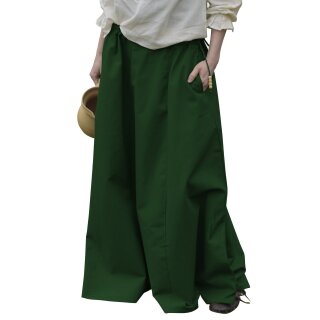 Medieval Skirt, wide flare, green
