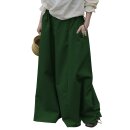 Medieval Skirt, wide flare, green