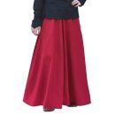 Medieval Skirt, wide flare, red