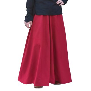 Medieval Skirt, wide flare, red, size M
