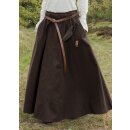 Medieval Skirt, wide flare, dark brown
