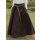 Medieval Skirt, wide flare, dark brown, size XL