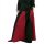 Medieval Skirt, wide flare, black/red, size S