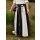 Medieval Skirt, wide flare, black/natural, size S