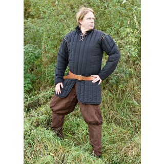 Gambeson with removable sleeves, 100% cotton, 100% polyester, black, size M