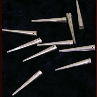 Brass String Ends, Straight Edge, Pack of 10