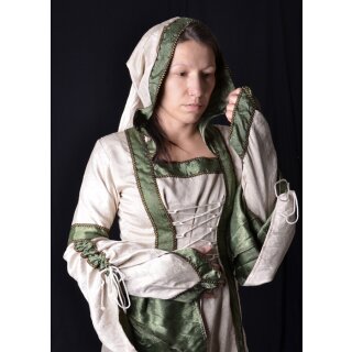 Mittelalterliches Kleid Claire, natur/olive