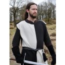 Medieval Tabard / Surcoat Eckhart, Mi-Parti, natural-coloured/black