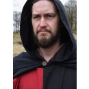 Medieval Tabard / Surcoat Eckhart, Mi-Parti, black/red