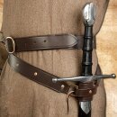 Brown Sword Girdle, leather