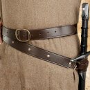 Brown Sword Girdle, leather