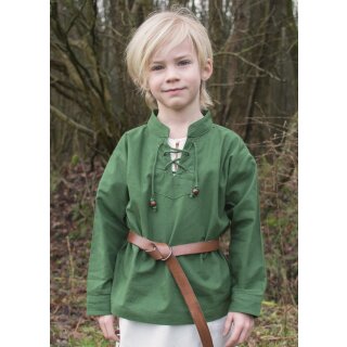 Kinder Mittelalter-Hemd Colin, grün