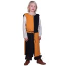 Tabard / Surcoat Lucas for Children, Mi-Parti, yellow/black