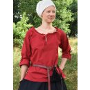 Medieval Blouse Birga, 3/4 Sleeves, red