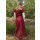 Short-sleeved Cotehardie Ava, Medieval Dress, wine red