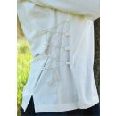 Medieval Blouse Aila with Cording, natural-coloured