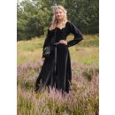 Cotehardie Isabell aus Samt, Mittelalterkleid, schwarz