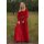 Cotehardie Isabell aus Samt, Mittelalterkleid, rot