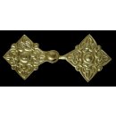Two-Piece Viking Brooch, brass