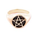 Signet Ring, Pentagram, bronze